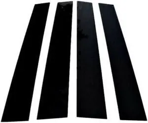 Acaigel 4pc Gloss Black Door Window Pillar Posts Trim for F150 Super Cab Crew 04-14