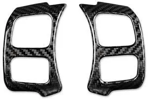 Paiying Car Real Carbon Fiber Steering Wheel Add-On Trim Cover Kit For Lexus IS RC NX