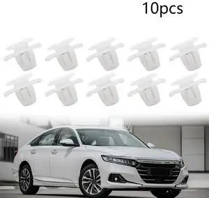 Yassdwbn 10x Plastic Trim Clip For Honda CR-V Lower Door Moulding Trim Strips 75315S9A004