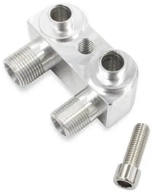 Yassdwbn AC Compressor Adapter Fitting CNC Machined Billet Aluminum For LSX LS1 Yassdwbn AC Compressor Adapter Fitting CNC Machined Billet Aluminum For LSX LS1