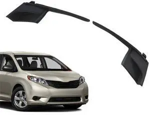 Yassdwbn 2Pcs Front Windshield Wiper Side Cowl Extension Trim For Toyota Sienna 2011-2020