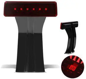 Yassdwbn Red LED Third 3rd Brake Light High Mount Stop Lamp For Jeep Wrangler JK 2007-18