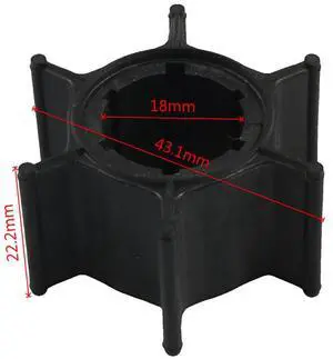 Yassdwbn 1× Water Pump Impeller 655-44352-09 Fit for Yamaha Outboard 6hp 8hp 2-Stroke Yassdwbn 1× Water Pump Impeller 655-44352-09 Fit for Yamaha Outboard 6hp 8hp 2-Stroke