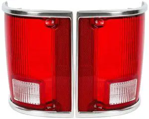 Yassdwbn 2x Tail Light Lamp Lens For Chevrolet C10 C20 C30 K10 Suburban Blazer 1973-1991 Yassdwbn 2x Tail Light Lamp Lens For Chevrolet C10 C20 C30 K10 Suburban Blazer 1973-1991