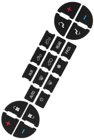 Yassdwbn Ac Climate Control Dash Button Repair Decal For Chevrolet Silverado 2007-2014