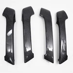 Yassdwbn Carbon Fiber Style Door Handle Cover For Toyota Land Cruiser Prado 150 Lc150 10-18