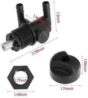 Yassdwbn 2 Way Fuel Shutoff Valve 7052159 For Polaris Sportsman 400 500 600 700 2004-05