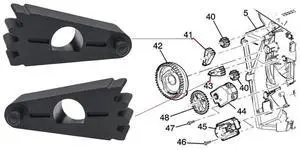 Yassdwbn 2Pcs Hvac Heater Blend Door Actuator Gear 13263335 For Chevy Buick Cadillac