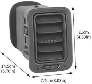 Yassdwbn 2Pcs 15176085 Dark Grey Right Side Air Conditioning Outlet For Chevrolet