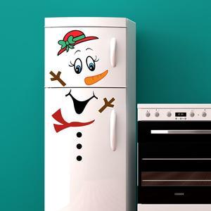 Christmas Decoration Sticker Snowman Magnetic Fridge Stickers