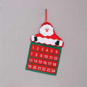 2PCS Santa Countdown Hanging Calendar Decoration Xmas Gifts Christmas Calendars