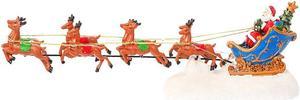 Christmas LED Light String Santa Sleight with 8 Reindeers Home Decor