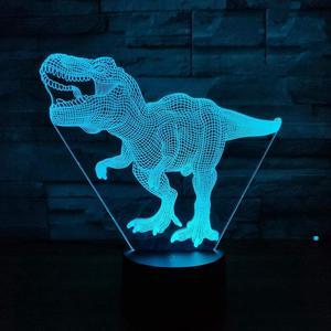 3D Dinosaur Night Light 7 Color Changes Black Base Dinosaur Toys Gifts Decor