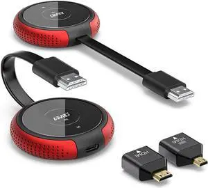 Wireless HDMI Transmitter and Receiver 4K, Casting 5G Stable Video/Audio Wireless HDMI Extender Kit for PC, Laptop, Camera, TV Box, Smartphone, PS5 to Monitor, Projector, HDTV 165FT/50M