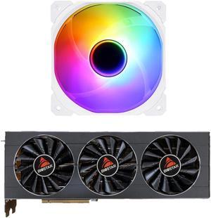 SEJISHI Case Fans and BIOSTAR NEW GeForce RTX 3080 10GB GDDR6X PCI Express 4.0 Graphics Card NVIDIA RTX 3080 10GB Gaming Video Card 8Pin GPU Gamer