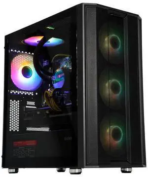 SEJISHI Gaming PC Computer AMD Ryzen 7 5700X 3.4 GHz, GeForce RTX 3060TI,32GB(16G*2) DDR4 3200MHz,NVME M.2 1TB SSD, 800W, 240Liquid-Cooled, Win11 Ready Gaming Desktop Computer(R7 5700X+RTX 3060TI)