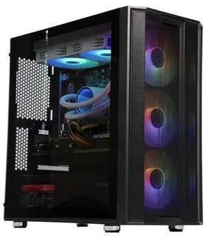 SEJISHI Gaming PC Computer AMD Ryzen 7 5700X 3.4 GHz, NVIDIA GeForce RTX 3080,32GB(16G*2) DDR4 3200MHz,NVME M.2 1TB SSD, 850W, sjs240Liquid-Cooled, Win 11 Ready Gaming Desktop Computer
