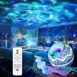 ROSSETTA Star Projector For Indoor - Bedroom Celling Light - Dinosaur Egg - Ocean Wave Light