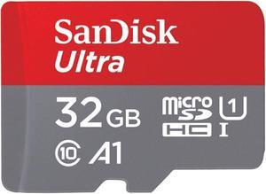 SanDisk 32GB Ultra microSDHC A1 UHS-I/U1 Class 10 Memory Card with Adapter, Speed Up to 120MB/s (SDSQUNC-032G-ZN3MN)