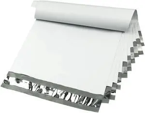 50 Packs 14 x17 Inchs White Poly Mailers Envelopes Shipping Bags with Self Sealing Adhesive Strip, Waterproof & Tearproof Postal Bags Lightweight Shipping Mailers Bags