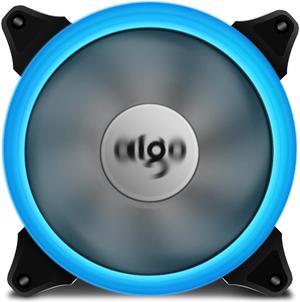 Vetroo LED Ring Fan 140mm 14cm Case Fan Silent Sleeve Bearing PC CPU Cooling Neon Quite Clear Case Fan Mod 4 Pin/3 Pin for Computer Cases CPU Coolers and Radiators Ice Blue 1 Pack