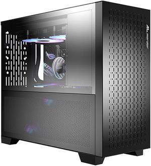 ALmordor Sparkle 170M Lite Black Six Fans Max, 240mm Radiator Support, Dust Filter, USB 3.0 Ready, Computer Case Tempered Glass