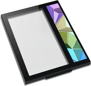 Vetroo Front Panel with Addressable RGB LED Strip Colorful Mosaics Replacement Panel Only for AL700 ATX PC Case - Black