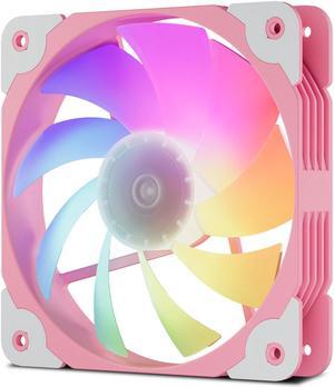 Vetroo SA-140 Pink 140mm Addressable RGB & PWM Motherboard Sync Computer PC Cooling Fan Vetroo SA-140 Pink 140mm Addressable RGB & PWM Motherboard Sync Computer PC Cooling Fan
