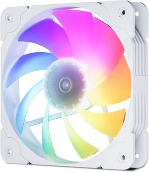Vetroo SA-140 White 140mm Addressable RGB & PWM Motherboard Sync Computer PC Cooling Fan Vetroo SA-140 White 140mm Addressable RGB & PWM Motherboard Sync Computer PC Cooling Fan