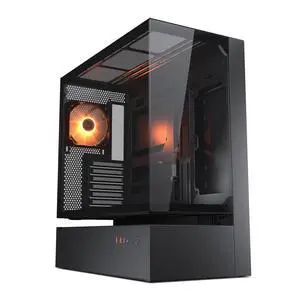 COUGAR CFV235 ATX Mid Tower Computer PC Case, Central Floating Ventilation Design with Dual Magnetic Filters for Strong Cooling, Pre-installed a 120mm ARGB Fan, CEB Motherboard Supported - Black COUGAR CFV235 ATX Mid Tower Computer PC Case, Central Floating Ventilation Design with Dual Magnetic Filters for Strong Cooling, Pre-installed a 120mm ARGB Fan, CEB Motherboard Supported - Black