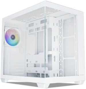 Vetroo AL900 ATX Computer PC Case 270° Full View Tempered Glass Pre-Installed ARGB & PWM Fan in Rear 360mm Radiator Support High-Air flow Perforated Up to 10 fans Support for 50 Series GPUs -White Vetroo AL900 ATX Computer PC Case 270° Full View Tempered Glass Pre-Installed ARGB & PWM Fan in Rear 360mm Radiator Support High-Air flow Perforated Up to 10 fans Support for 50 Series GPUs -White