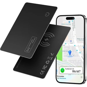 GANGXUN 2 x Wallet Tracker Card, Air Tracker Tag Card, 1.6 mm, Air Smart Tag Card, Rechargeable (I-OS Only) Purses, Item Finder with IP68 Waterproof, Applicable to Find My App GANGXUN 2 x Wallet Tracker Card, Air Tracker Tag Card, 1.6 mm, Air Smart Tag Card, Rechargeable (I-OS Only) Purses, Item Finder with IP68 Waterproof, Applicable to Find My App