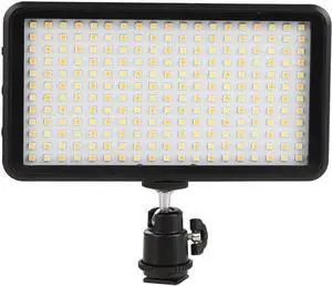 W228 LED Video Light 6000k Dimmable Ultra Bright Panel Digital Camera/Camcorder Light, LED Light (No Battery)