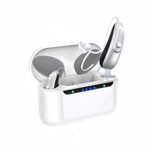 GANGXUN G22 Rechargeable Hearing Amplifier for Seniors, 16-Channel Digital BTE Sound Amplifier Pair with Magnetic Charging Case, APP Control, 14H Working Time, Silver Gray (Left & Right) GANGXUN G22 Rechargeable Hearing Amplifier for Seniors, 16-Channel Digital BTE Sound Amplifier Pair with Magnetic Charging Case, APP Control, 14H Working Time, Silver Gray (Left & Right)