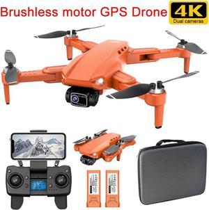 Brushless Motor GPS Drone with Camera 4K L900 PRO Helicopter Quadrocopter Dual Camera Drones Long Endurance Folding Aircraft 2 Battery