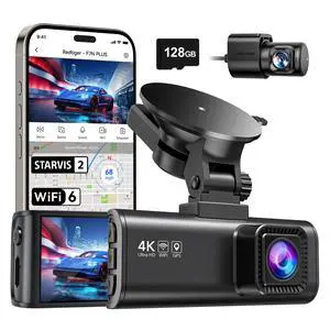 REDTIGER F7NP 4K Dash Cam Front and Rear, STARVIS 2 Sensor WDR Night Vision, 360°Wide Angle, GPS & 5.8GHz Wi-Fi, 3.18" IPS Display, Parking Mode, Free 128GB Card REDTIGER F7NP 4K Dash Cam Front and Rear, STARVIS 2 Sensor WDR Night Vision, 360°Wide Angle, GPS & 5.8GHz Wi-Fi, 3.18" IPS Display, Parking Mode, Free 128GB Card