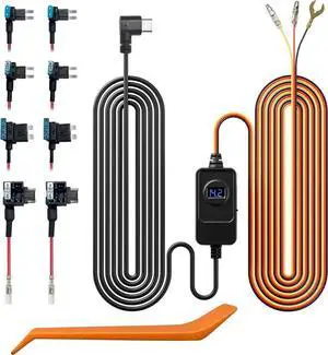 REDTIGER Dash Cam Acc Multi-Size Hardwire Kit with Voltage Indicator for Dash Camera, USB C Power Port, 24H Parking Monitoring with Low Voltage Protection REDTIGER Dash Cam Acc Multi-Size Hardwire Kit with Voltage Indicator for Dash Camera, USB C Power Port, 24H Parking Monitoring with Low Voltage Protection