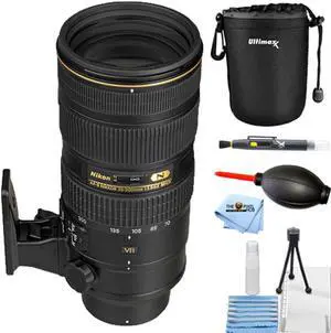 Nikon AF-S NIKKOR 70-200mm f/2.8G ED VR II Lens 2185 - Lens Pouch Bundle