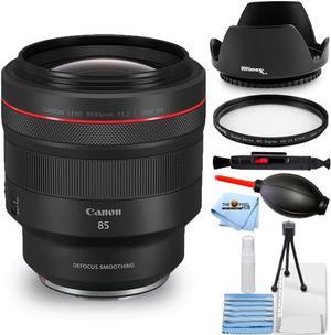 Canon RF 85mm f/1.2L USM DS Lens 3450C002 - 7PC Accessory Bundle