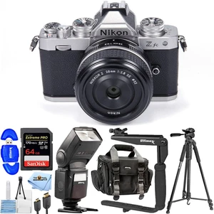Nikon Zfc Mirrorless Camera with NIKKOR Z DX 16-50mm Silver Lens - 10PC Bundle Nikon Zfc Mirrorless Camera with NIKKOR Z DX 16-50mm Silver Lens - 10PC Bundle