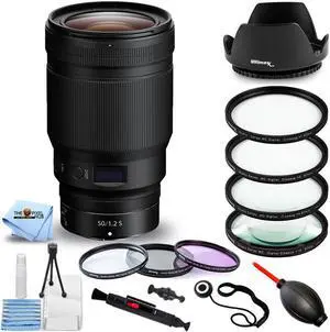 Nikon NIKKOR Z 50mm f/1.2 S Lens 20095 - 9PC Accessory Bundle