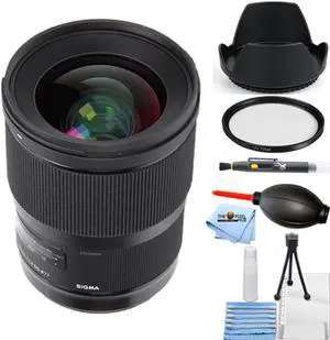 Sigma 28mm f/1.4 DG HSM Art Lens for Nikon F 441954 Starter UV Filter Bundle