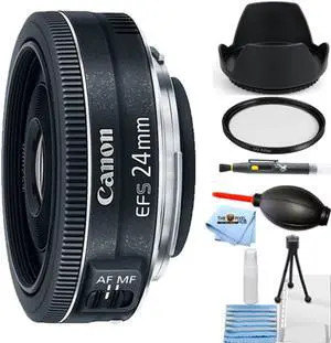 Canon EF-S 24mm f/2.8 STM Lens 9522B002 + UV Ultraviolet Filter Bundle