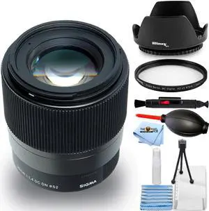 Sigma 30mm f/1.4 DC DN Contemporary Lens for Canon EF-M - 7PC Accessory Bundle