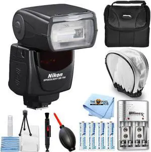 Nikon SB-700 AF Speedlight with 4 AA Batteries + Charger + Diffuser Bundle