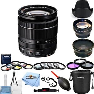 FUJIFILM XF 18-55mm f/2.8-4 R LM OIS Lens + Pouch + Filters Bundle New White Box FUJIFILM XF 18-55mm f/2.8-4 R LM OIS Lens + Pouch + Filters Bundle New White Box