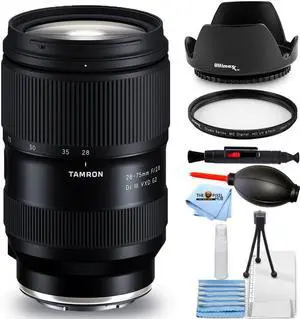Tamron 28-75mm f/2.8 Di III VXD G2 Lens (Sony E) AFA063S700 - 7PC Accessory Kit