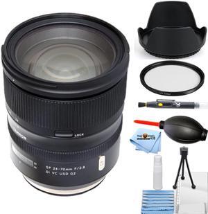 Tamron SP 24-70mm f/2.8 Di VC USD G2 Lens for Nikon F Starter UV Filter Bundle