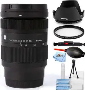 Sigma 28-70mm f/2.8 DG DN Contemporary Lens for Sony E 592965 - UV Filter Bundle