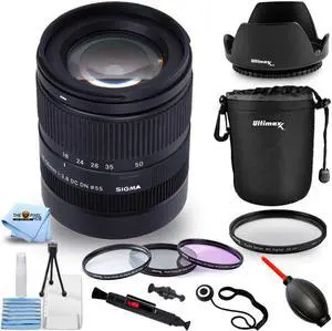 Sigma 18-50mm f/2.8 DC DN Contemporary Lens for FUJIFILM X - 10PC Accessory Kit